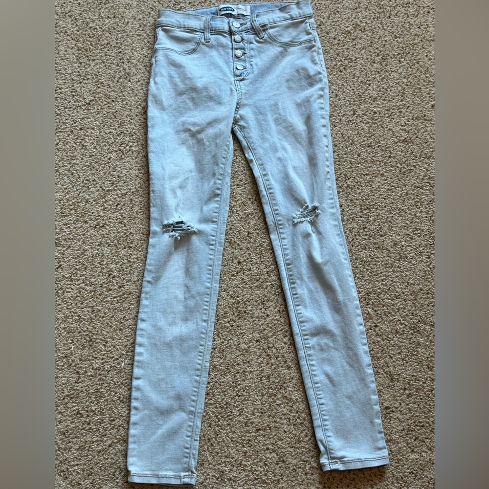 Girl’s Old Navy Jeans - Button Down Rockstar Jeggings size 14